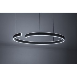 Pakabinamas šviestuvas Silnora LED 45W 3000, 4000, 6500K CCT keičiama balta spalva (Juoda)