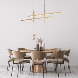 Pakabinamas šviestuvas Severine LED 40W 3000K Šilta balta (Juoda, Aukso)