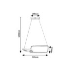 Pakabinamas šviestuvas Malwen LED 36W 4000K Neutrali balta (Chromo)