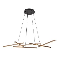 Pakabinamas šviestuvas Severine LED 40W 3000-6500K CCT keičiama balta spalva (Juoda, Aukso)