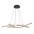Pakabinamas šviestuvas Severine LED 40W 3000-6500K CCT keičiama balta spalva (Juoda, Aukso)