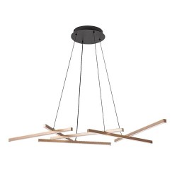 Pakabinamas šviestuvas Severine LED 40W 3000-6500K CCT keičiama balta spalva (Juoda, Aukso)