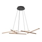 Pakabinamas šviestuvas Severine LED 40W 3000-6500K CCT keičiama balta spalva (Juoda, Aukso)