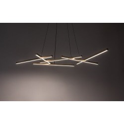 Pakabinamas šviestuvas Severine LED 40W 3000-6500K CCT keičiama balta spalva (Juoda, Aukso)