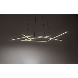 Pakabinamas šviestuvas Severine LED 40W 3000-6500K CCT keičiama balta spalva (Juoda, Aukso)