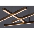 Pakabinamas šviestuvas Severine LED 40W 3000-6500K CCT keičiama balta spalva (Juoda, Aukso)