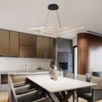 Pakabinamas šviestuvas Severine LED 40W 3000-6500K CCT keičiama balta spalva (Juoda, Aukso)
