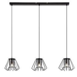 Pakabinamas šviestuvas Emerencia E27 3x MAX 40W (Juoda)