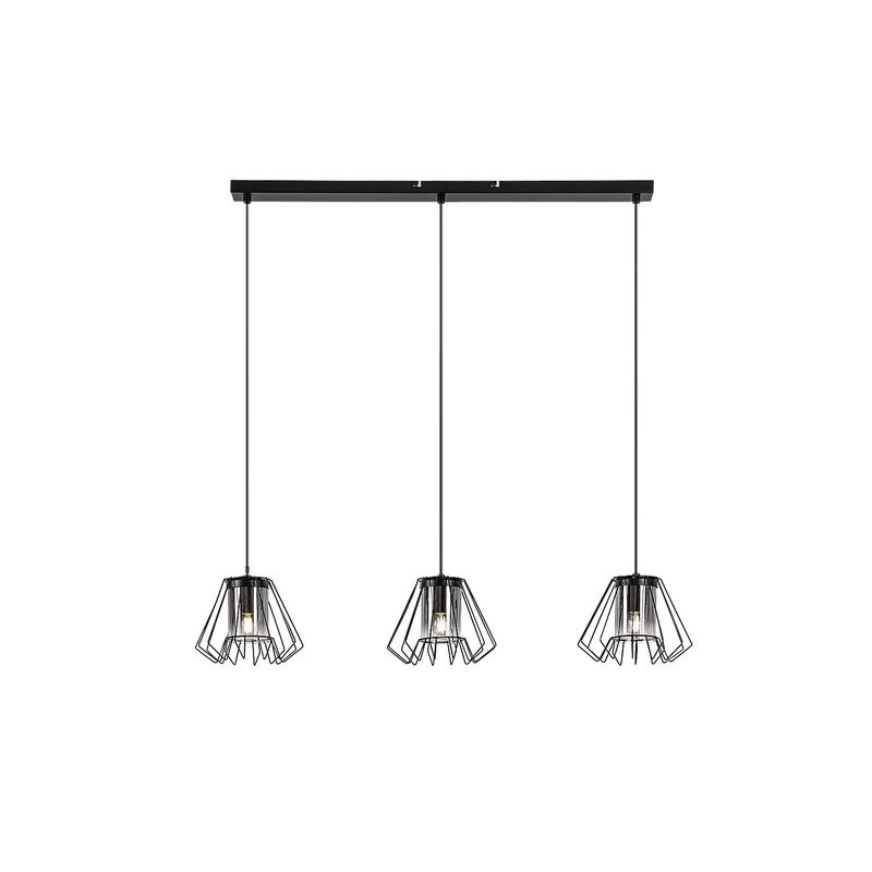 Pakabinamas šviestuvas Emerencia E27 3x MAX 40W (Juoda)