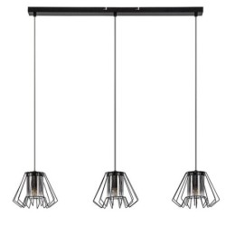 Pakabinamas šviestuvas Emerencia E27 3x MAX 40W (Juoda)