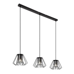 Pakabinamas šviestuvas Emerencia E27 3x MAX 40W (Juoda)
