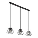Pakabinamas šviestuvas Emerencia E27 3x MAX 40W (Juoda)