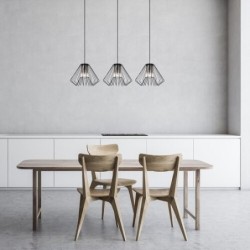 Pakabinamas šviestuvas Emerencia E27 3x MAX 40W (Juoda)