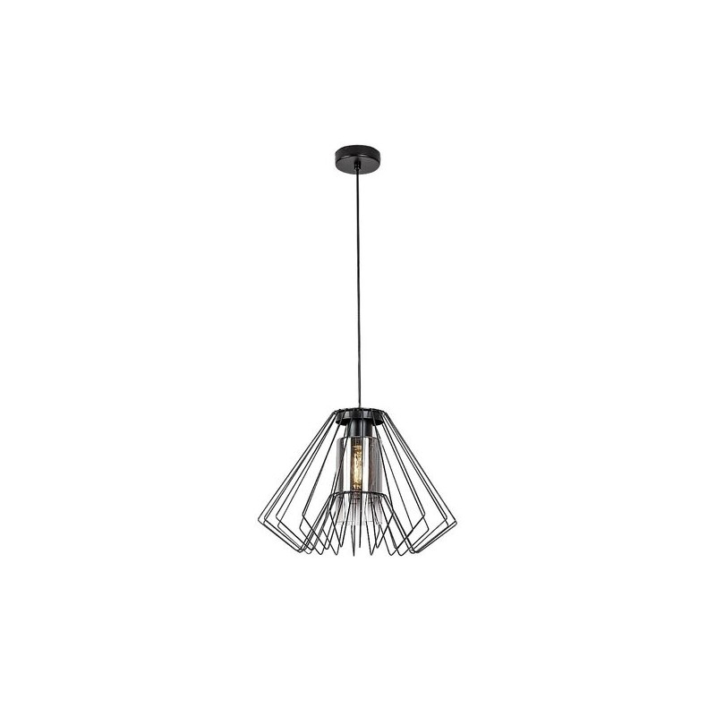 Pakabinamas šviestuvas Emerencia E27 1x MAX 40W (Juoda)