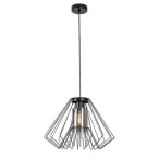 Pakabinamas šviestuvas Emerencia E27 1x MAX 40W (Juoda)