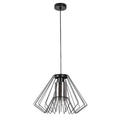 Pakabinamas šviestuvas Emerencia E27 1x MAX 40W (Juoda)