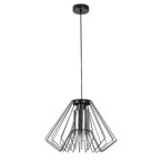 Pakabinamas šviestuvas Emerencia E27 1x MAX 40W (Juoda)