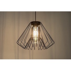 Pakabinamas šviestuvas Emerencia E27 1x MAX 40W (Juoda)