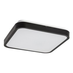 Lubinis šviestuvas Alenzo LED 24W 3000, 4000, 6000K CCT keičiama balta spalva (Juoda)