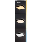 Lubinis šviestuvas Alenzo LED 36W 3000, 4000, 6000K CCT keičiama balta spalva (Juoda)