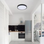Lubinis šviestuvas Alenzo LED 36W 3000-6000K CCT keičiama balta spalva (Juoda)