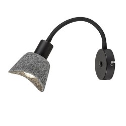 Sieninis šviestuvas Farelia E14 1X MAX 10W (Juoda)