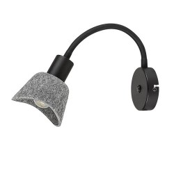 Sieninis šviestuvas Farelia E14 1X MAX 10W (Juoda)