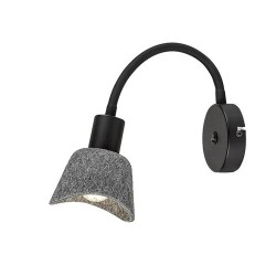 Sieninis šviestuvas Farelia E14 1X MAX 10W (Juoda)