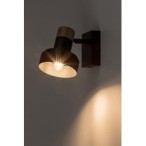 Sieninis šviestuvas Saskia E14 1x MAX 15W (Juoda)