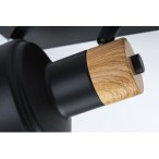 Lubinis šviestuvas Saskia E14 2x MAX 15W (Juoda)