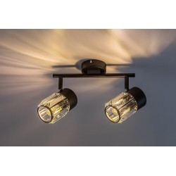 Lubinis šviestuvas Venaro E14 2x MAX 15W (Juoda)
