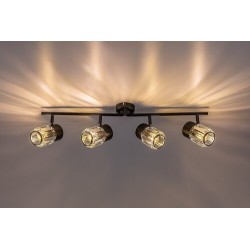 Lubinis šviestuvas Venaro E14 4x MAX 15W (Juoda)
