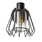 Sieninis šviestuvas Emerencia E14 1x MAX 40W (Juoda)