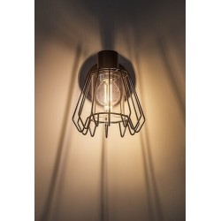 Sieninis šviestuvas Emerencia E14 1x MAX 40W (Juoda)