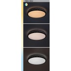 Lubinis šviestuvas Malin LED 48W 3000-6500K CCT keičiama balta spalva (Juoda, Pilka)