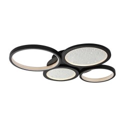 Lubinis šviestuvas Aranis LED 40W 3000-6500K CCT keičiama balta spalva (Juoda)