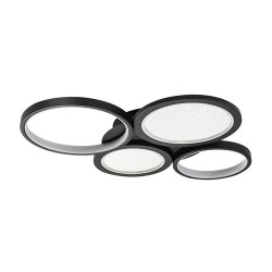 Lubinis šviestuvas Aranis LED 40W 3000-6500K CCT keičiama balta spalva (Juoda)