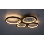 Lubinis šviestuvas Aranis LED 40W 3000-6500K CCT keičiama balta spalva (Juoda)