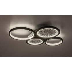 Lubinis šviestuvas Aranis LED 40W 3000-6500K CCT keičiama balta spalva (Juoda)