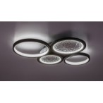 Lubinis šviestuvas Aranis LED 40W 3000-6500K CCT keičiama balta spalva (Juoda)