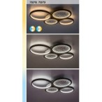 Lubinis šviestuvas Aranis LED 40W 3000-6500K CCT keičiama balta spalva (Juoda)