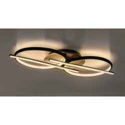 Lubinis šviestuvas Arash LED 40W 3000, 4000, 6500K CCT keičiama balta spalva (Juoda)