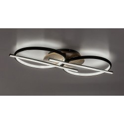 Lubinis šviestuvas Arash LED 40W 3000, 4000, 6500K CCT keičiama balta spalva (Juoda)