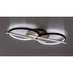 Lubinis šviestuvas Arash LED 40W 3000, 4000, 6500K CCT keičiama balta spalva (Juoda)