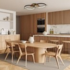Lubinis šviestuvas Arash LED 40W 3000, 4000, 6500K CCT keičiama balta spalva (Juoda)