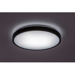 Lubinis šviestuvas Alenzo LED 24W 3000-6000K CCT keičiama balta spalva (Juoda)