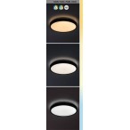 Lubinis šviestuvas Alenzo LED 24W 3000-6000K CCT keičiama balta spalva (Juoda)