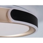 Lubinis šviestuvas Jindri LED 48W 3000-6500K CCT keičiama balta spalva (Juoda, Aukso)