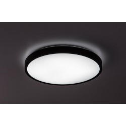 Lubinis šviestuvas Alenzo LED 24W 3000, 4000, 6000K CCT keičiama balta spalva (Juoda)