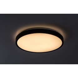 Lubinis šviestuvas Alenzo LED 24W 3000, 4000, 6000K CCT keičiama balta spalva (Juoda)